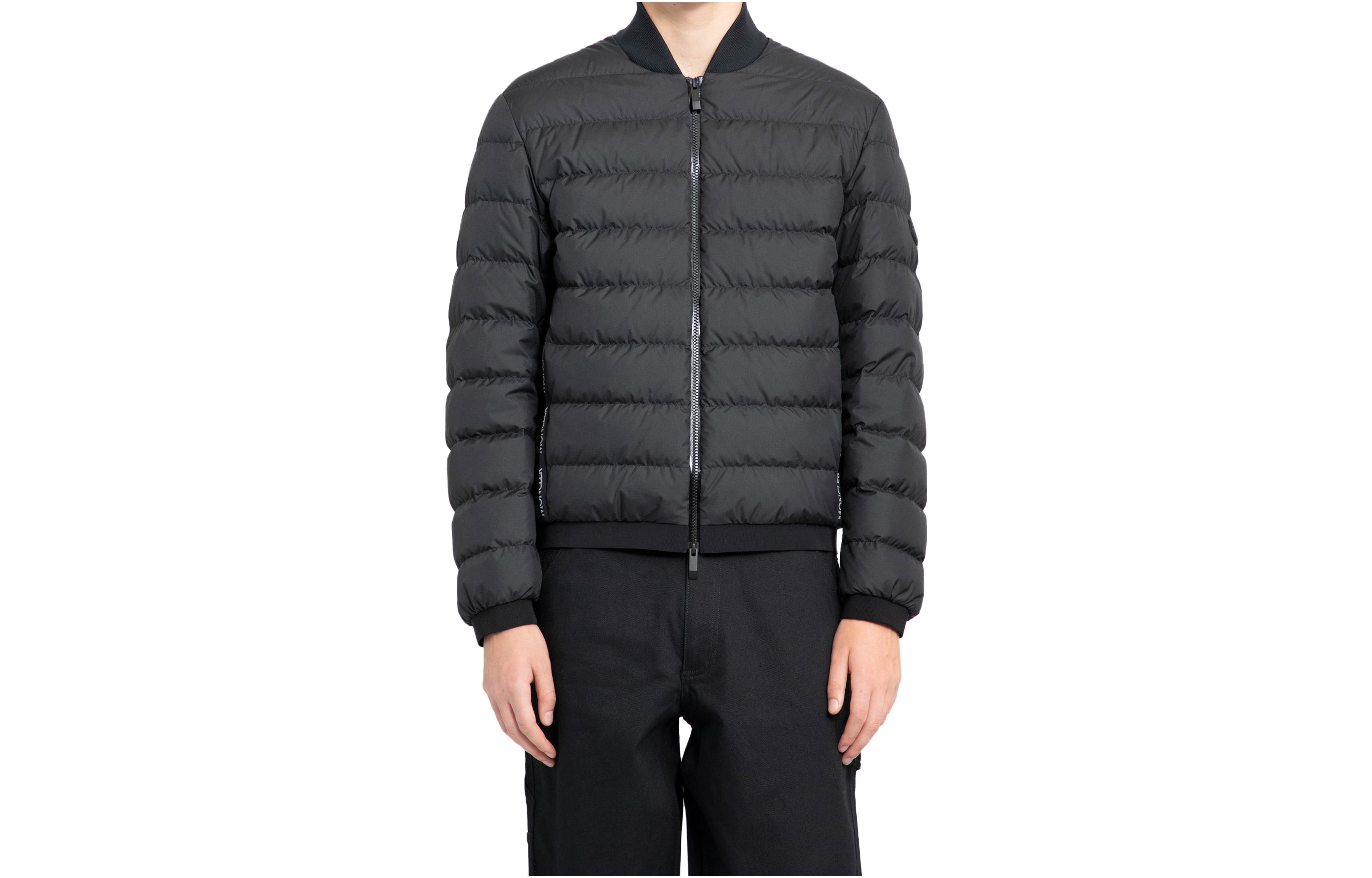 Moncler Quilted Zipper Down Jacket Black 1A00043596IU999