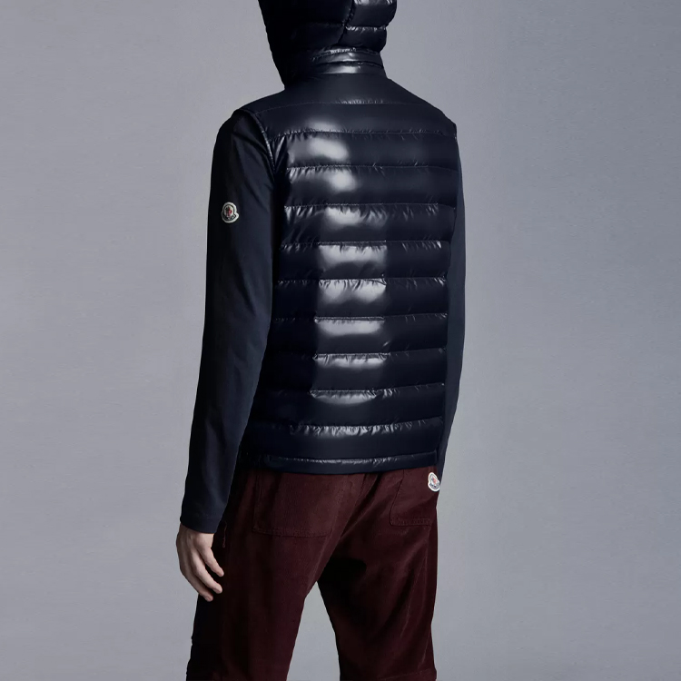 Purchase Moncler Ragot Gilet Midnight Blue Down Vest Unisex with Zipper & Chest Pocket. H10911A00059M1592742