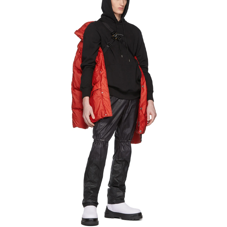 Moncler Red Hooded Down Jacket with Loose Fit and Zipper. 201171M178016 圖 4
