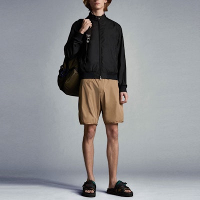 Moncler Reppe Black Logo Patch Stand Collar Casual Jacket. G10911A7200068352999 Shop Moncler Reppe Black Logo Patch Stand Collar Casual Jacket. G10911A7200068352999