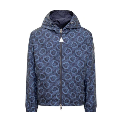 Moncler Reversible Full-Print Graphic Hooded Jacket 10911A001745955