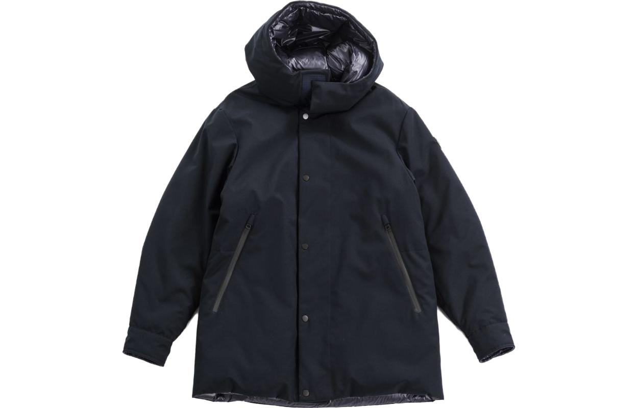Moncler Reversible Hooded Jacket in Solid Midnight Blue 1C0000357843742