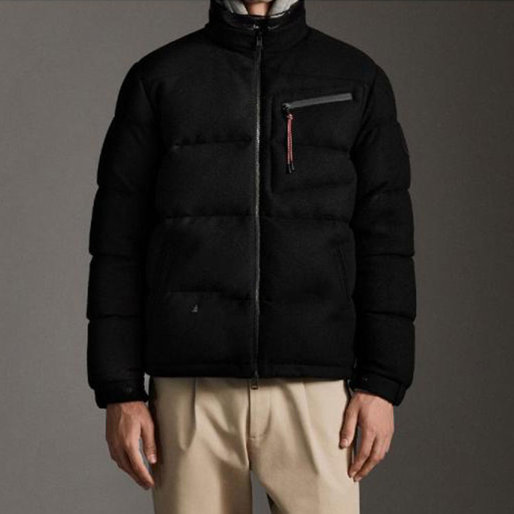 Moncler Rhea  Black Down Jacket with Zipper and Stand Collar. 0921A5090054AQJ999 圖 3