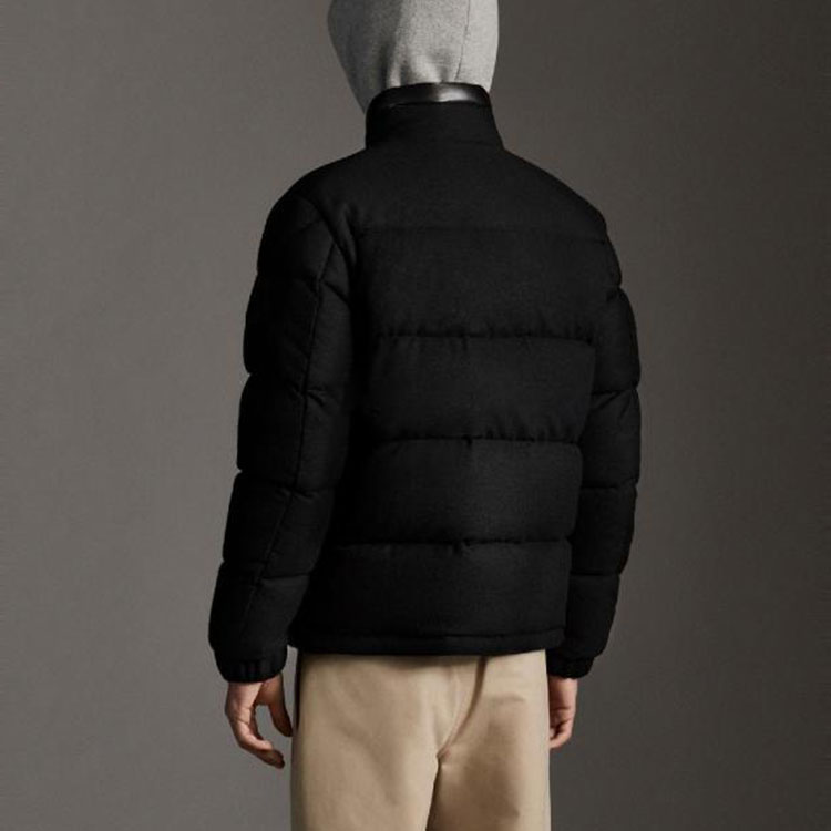 Moncler Rhea  Black Down Jacket with Zipper and Stand Collar. 0921A5090054AQJ999 圖 4