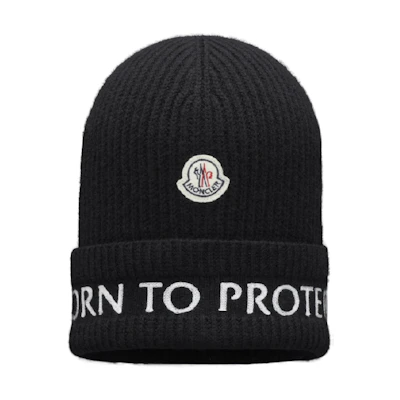 Moncler Ribbed Knit Beanie Fisherman Hat Black Mens H10913-B00036-M1639999