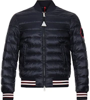 Moncler Robert Stripe Down Jacket Winter Deep Blue 0911A1020053279776 Moncler Robert Stripe Down Jacket Winter Deep Blue 0911A1020053279776