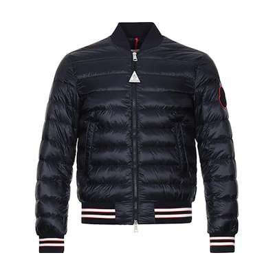 Moncler Robert Stripe Down Jacket Winter Deep Blue 0911A1020053279776