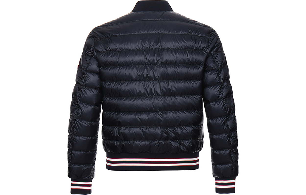 Lookbook モンクレール ロバート ストライプ ダウンジャケット ウィンター ディープブルー 0911A1020053279776