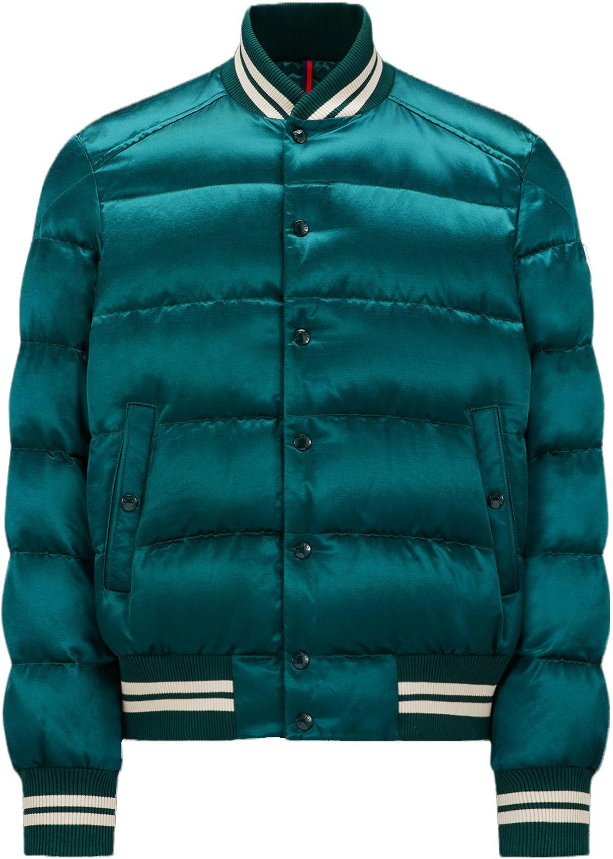 moncler-satin-letter-print-down-jacket-emerald-green-i20911-a00009596-x8875