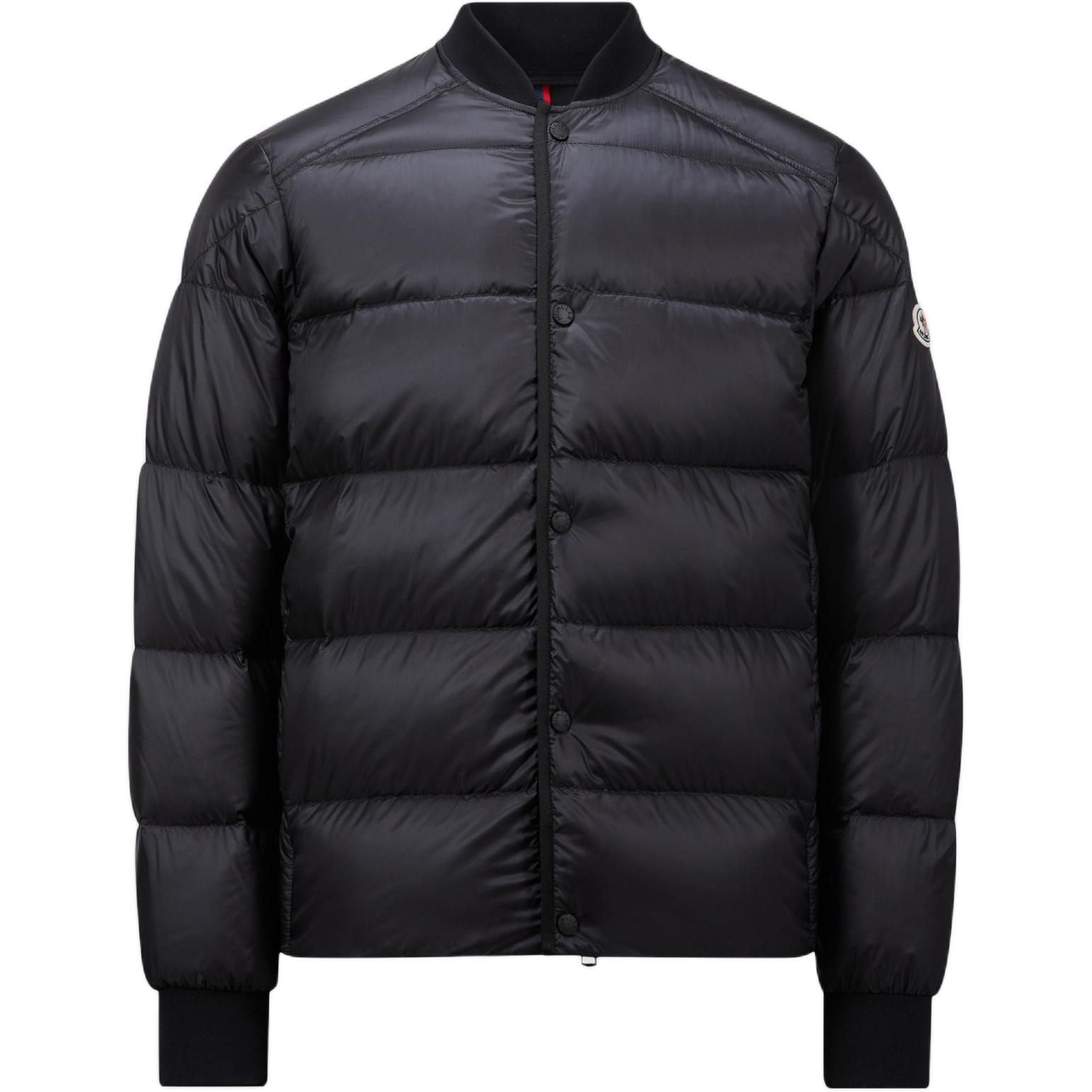 Moncler Short Puffer Jacket Raglan Sleeve Unisex Black. J20911A000975967G999
