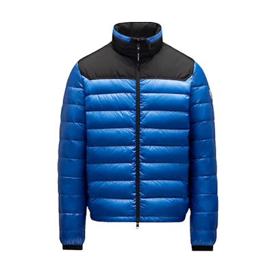 Moncler Silvere SS22 2-Tone Down Hooded Winter Jacket Blue. H10911A00022M1591719