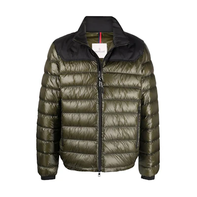 Moncler Silvere SS22 High-Neck Puffer Down Jacket Green . H10911A00022M1591833