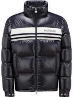 Moncler Skarstind Navy Blue Zip-Up Letter Print Down Jacket Unisex 1A00119595ZJ778 Moncler Skarstind Navy Blue Zip-Up Letter Print Down Jacket Unisex 1A00119595ZJ778