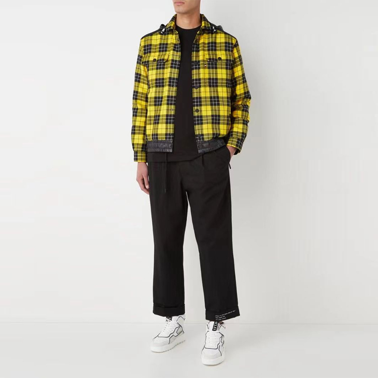 Lookbook Moncler 滑雪系列黃黑格紋拼接外套 G20971A00012595H013A