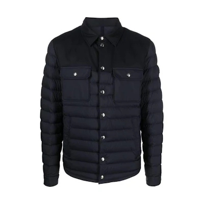 Moncler Slim Fit Long Sleeve Down Jacket with Plain Design I20911A00188596K7776