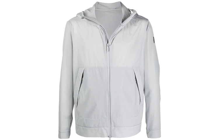 Moncler Slim Fit Zip-Up Hoodie Jacket Gray G10911A742005379190X