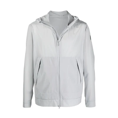 Moncler Slim Fit Zip-Up Hoodie Jacket Gray G10911A742005379190X