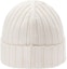 Shop Moncler Small Logo Wool Knit Beanie Unisex Couple Style in Off-White. I20933B00036A9327030