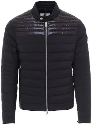 Moncler Solid Black Zip-Up Puffer Jacket with Stand Collar 1A5040053132999 Buy Moncler Solid Black Zip-Up Puffer Jacket with Stand Collar 1A5040053132999