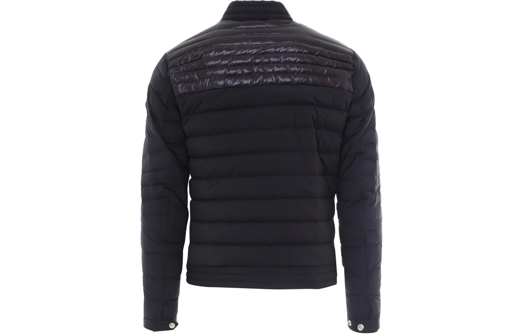 Moncler Solid Black Zip-Up Puffer Jacket with Stand Collar 1A5040053132999 圖 3