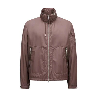 Moncler Solid Brown Zip-Up High-Neck Jacket J10911A00144549SK263