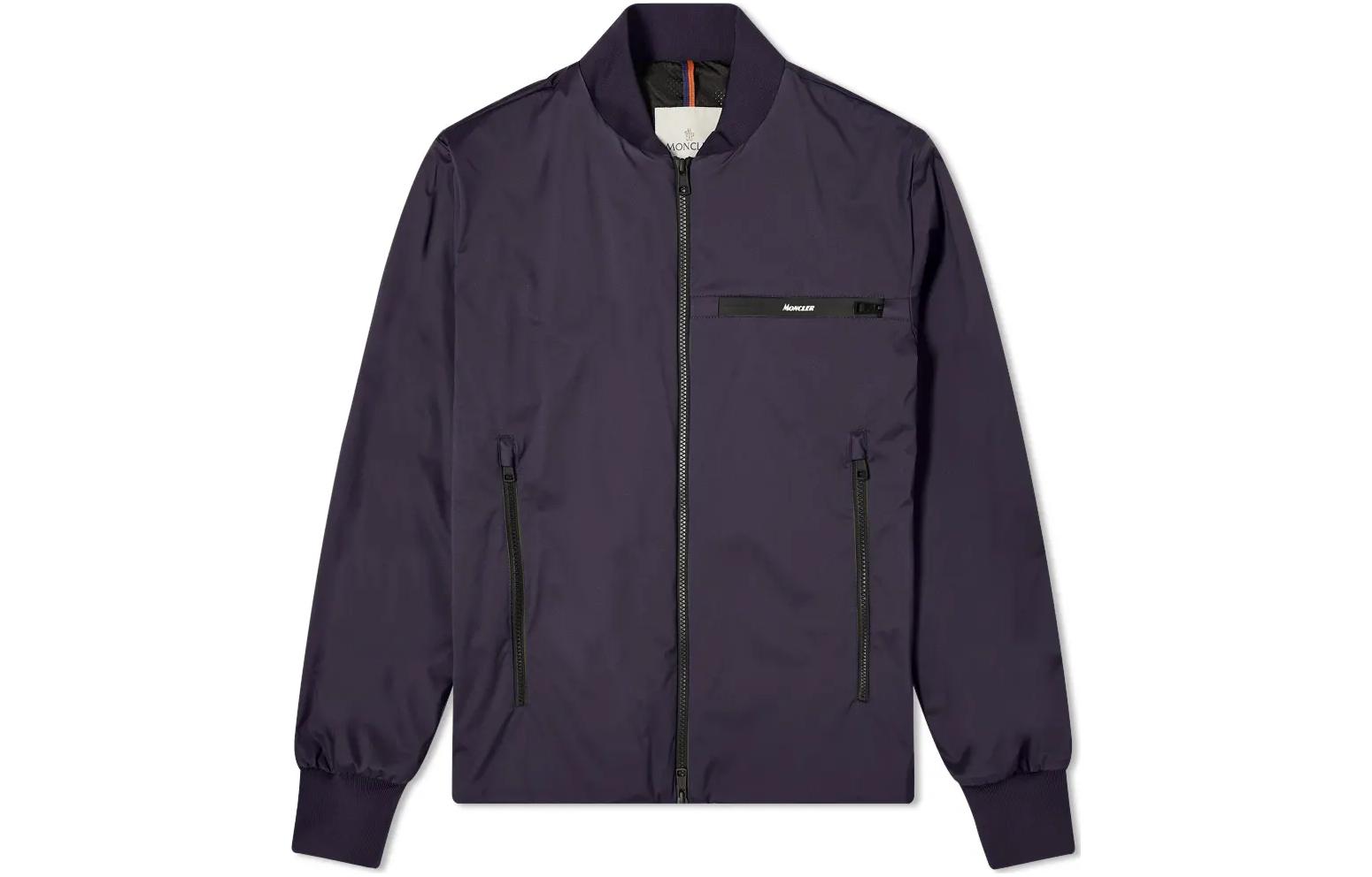 Moncler Solid Color Baseball Collar Long Sleeve Jacket G10911A74400539HW740