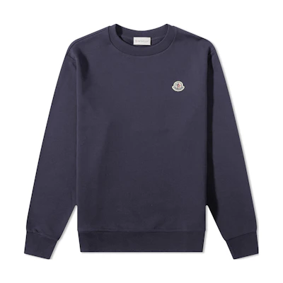 Moncler Solid Color Crewneck Sweatshirt Slate Gray 8G000-53-809KR-778