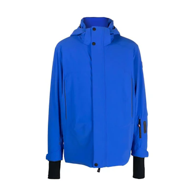 Moncler Solid Color Hooded Jacket Blue H20971A00064539WX73J
