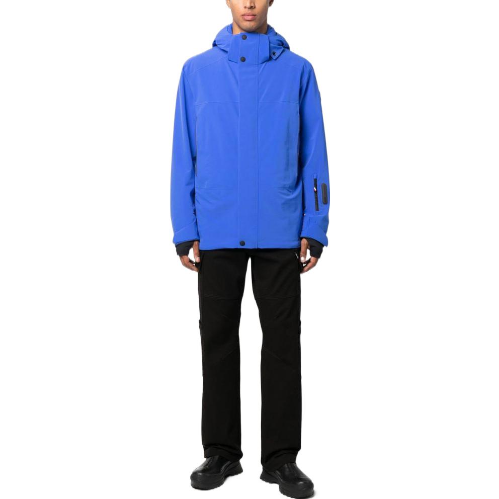 Moncler Solid Color Hooded Jacket  Blue H20971A00064539WX73J 圖 3