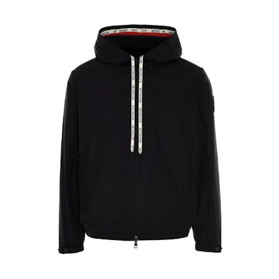 Moncler Solid Color Hooded Jacket Black 1A7500054A91999