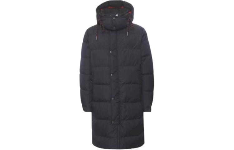 Moncler Solid Color Hooded Long Down Jacket Unisex Black G20911C000256835274C