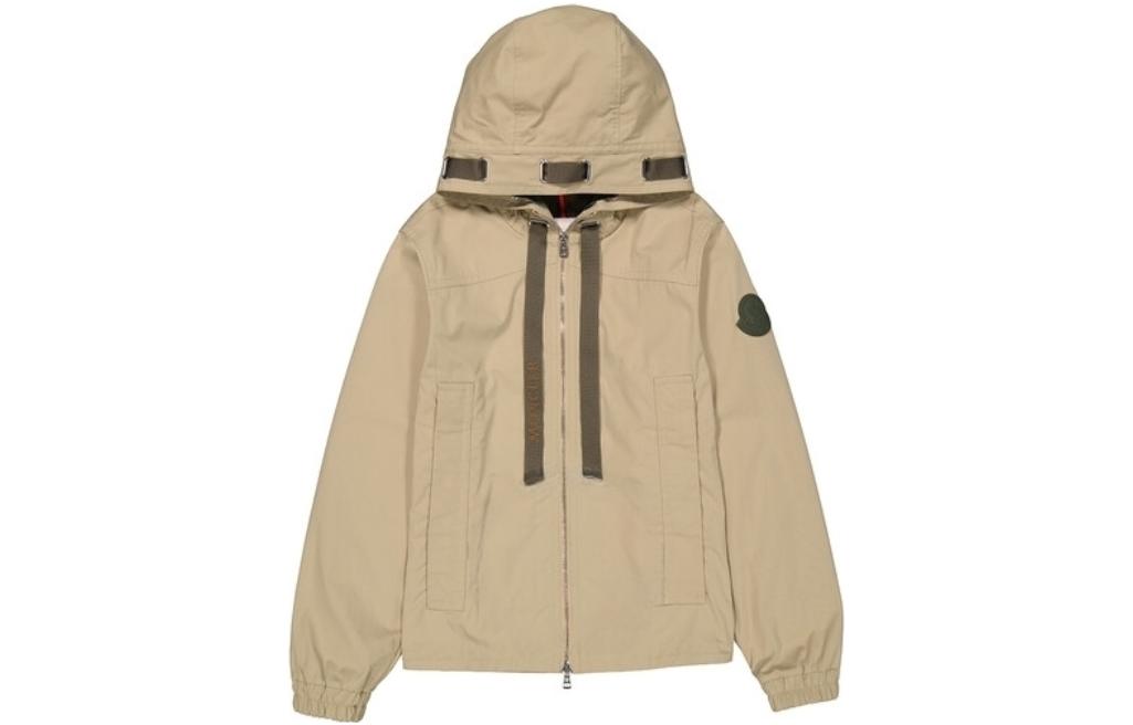 Moncler Solid Color Hooded Zip-Up Jacket H10911A00082595UO220