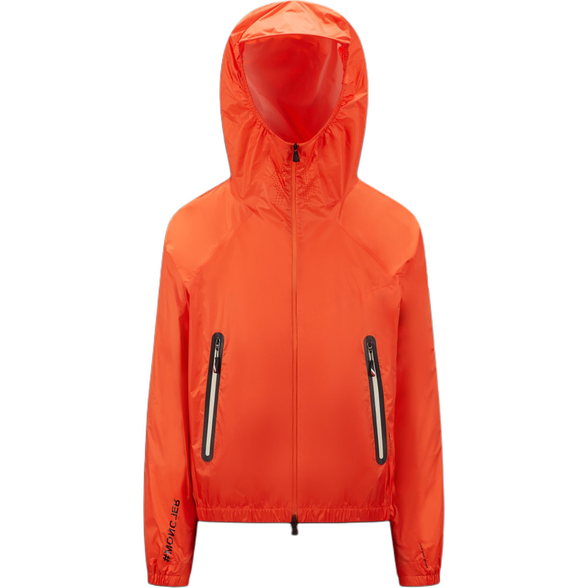 Moncler Solid Color Hooded Zip Jacket - Orange I10971A000105955N324