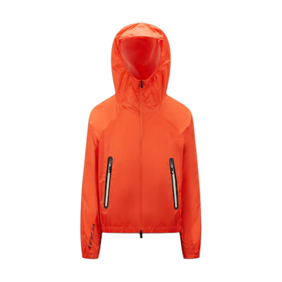 Moncler Solid Color Hooded Zip Jacket - Orange I10971A000105955N324