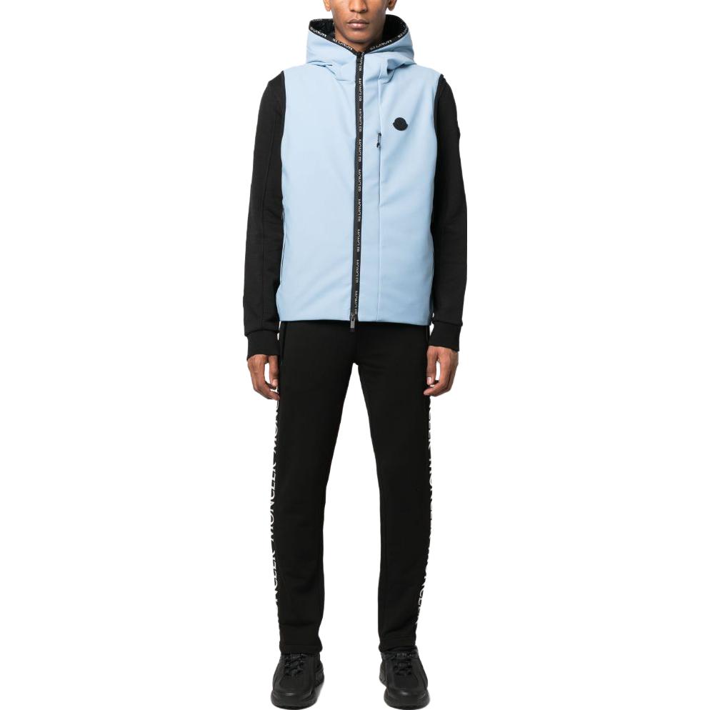 Lookbook Moncler Jaket Tanpa Lengan Berhud Biru - I20911A00035539DK715