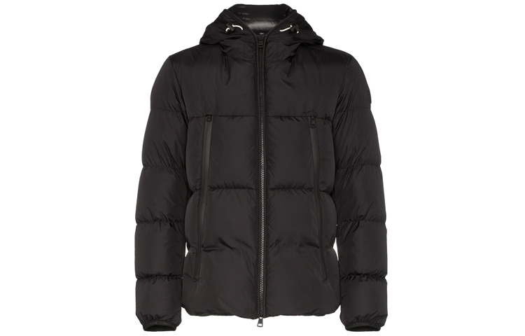 Moncler Solid Color Long Sleeve Hooded Down Jacket 4194385C0300