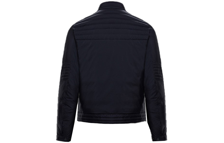 Moncler Solid Color Long Sleeve Puffer Jacket Deep Blue 0911A50W0053333776 圖 3