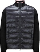 Moncler Solid Color Ribbed Collar Zip-Up Sweater Black Men’s Long Sleeve I20919B00001M1509999 Moncler Solid Color Ribbed Collar Zip-Up Sweater Black Men’s Long Sleeve I20919B00001M1509999