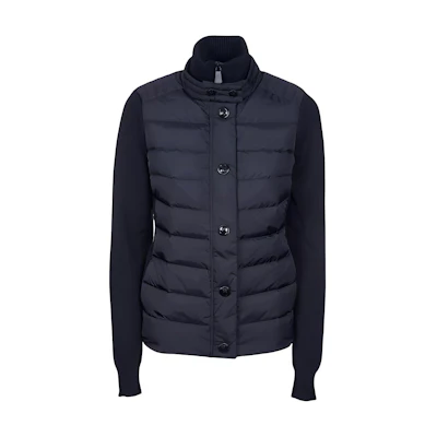 Moncler Solid Color Zip-Up Down Jacket Black 9B00012A9462999