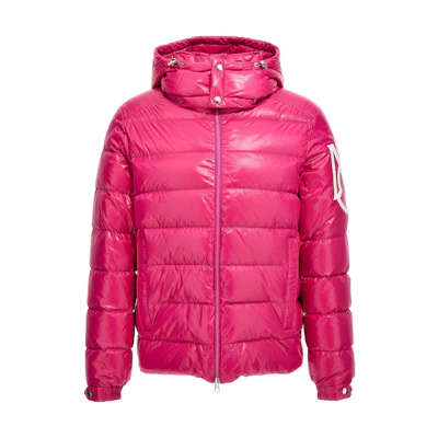 Moncler Solid Color Zip-Up Hooded Down Jacket 1A000075963V531
