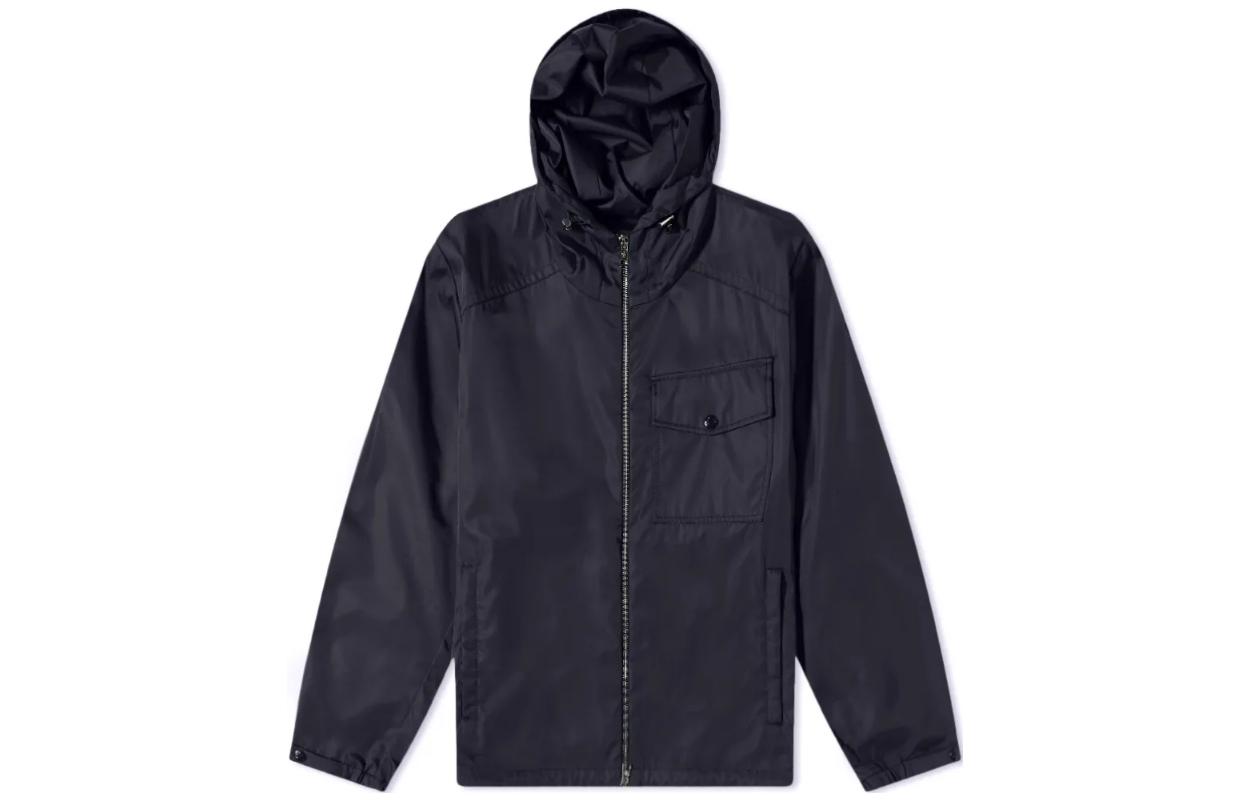 Moncler Solid Color Zip-Up Hooded Jacket H10911A00086595UJ778