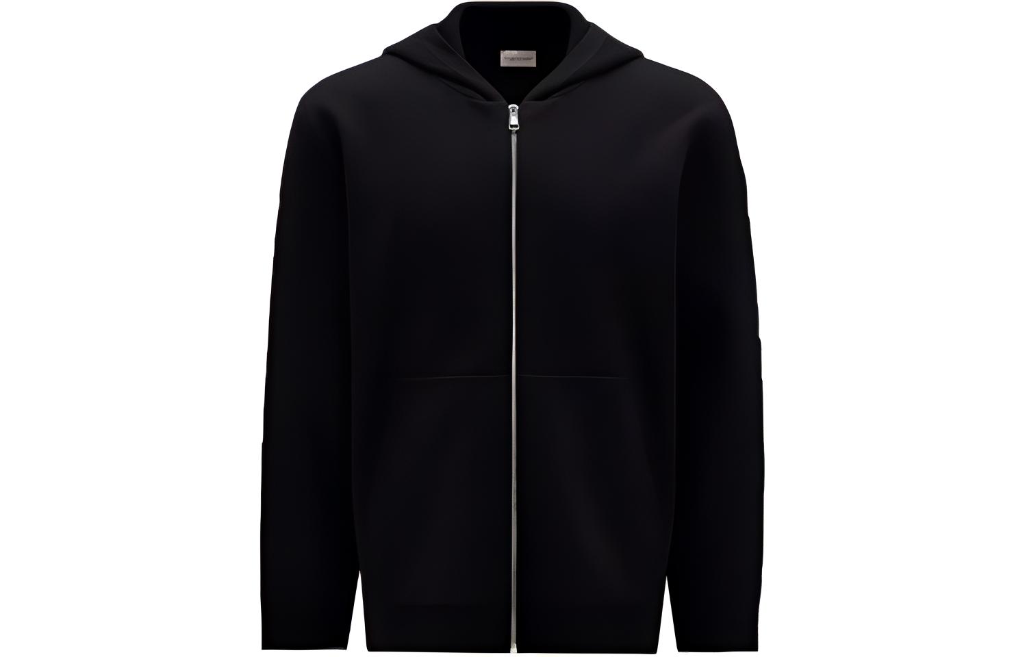 Moncler Solid Color Zip-Up Hoodie Jacket H20919B00004M1122999