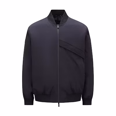 Moncler Solid Color Zip-Up Jacket Black Long Sleeve I20911A0017959754999