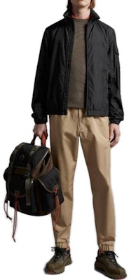 Moncler Solid Color Zip-Up Stand Collar Jacket for Men - Black I10911A0009768352999 Lookbook Moncler Solid Color Zip-Up Stand Collar Jacket for Men - Black I10911A0009768352999