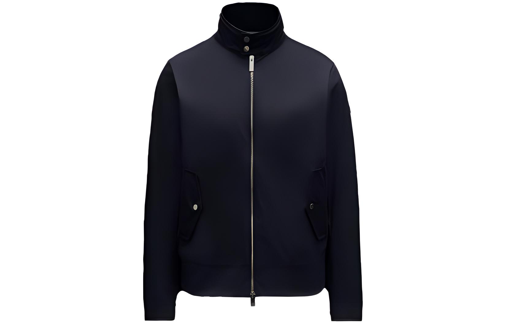 Moncler Solid Color Zip Jacket Black I10911A00164595R7779