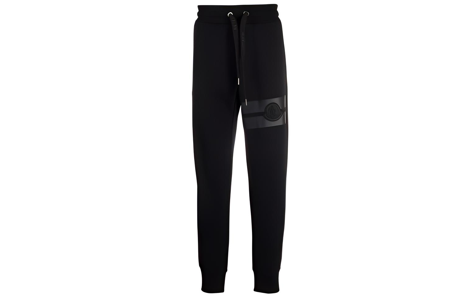 Moncler Solid Tapered Knit Joggers with Graphic Print. G20918H00002809KR