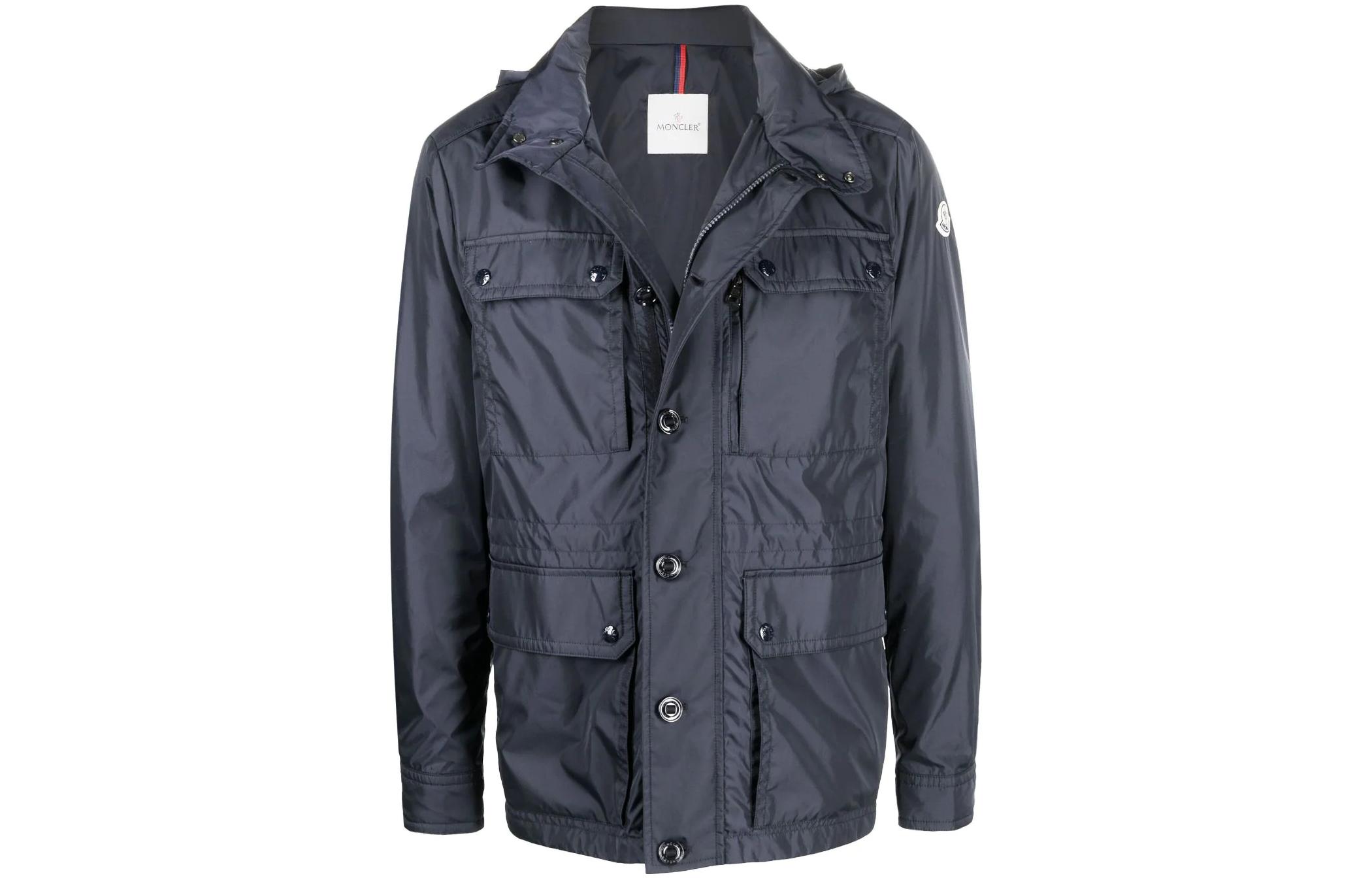 Moncler Solid Water-Resistant Utility Jacket H10911B0000768352775