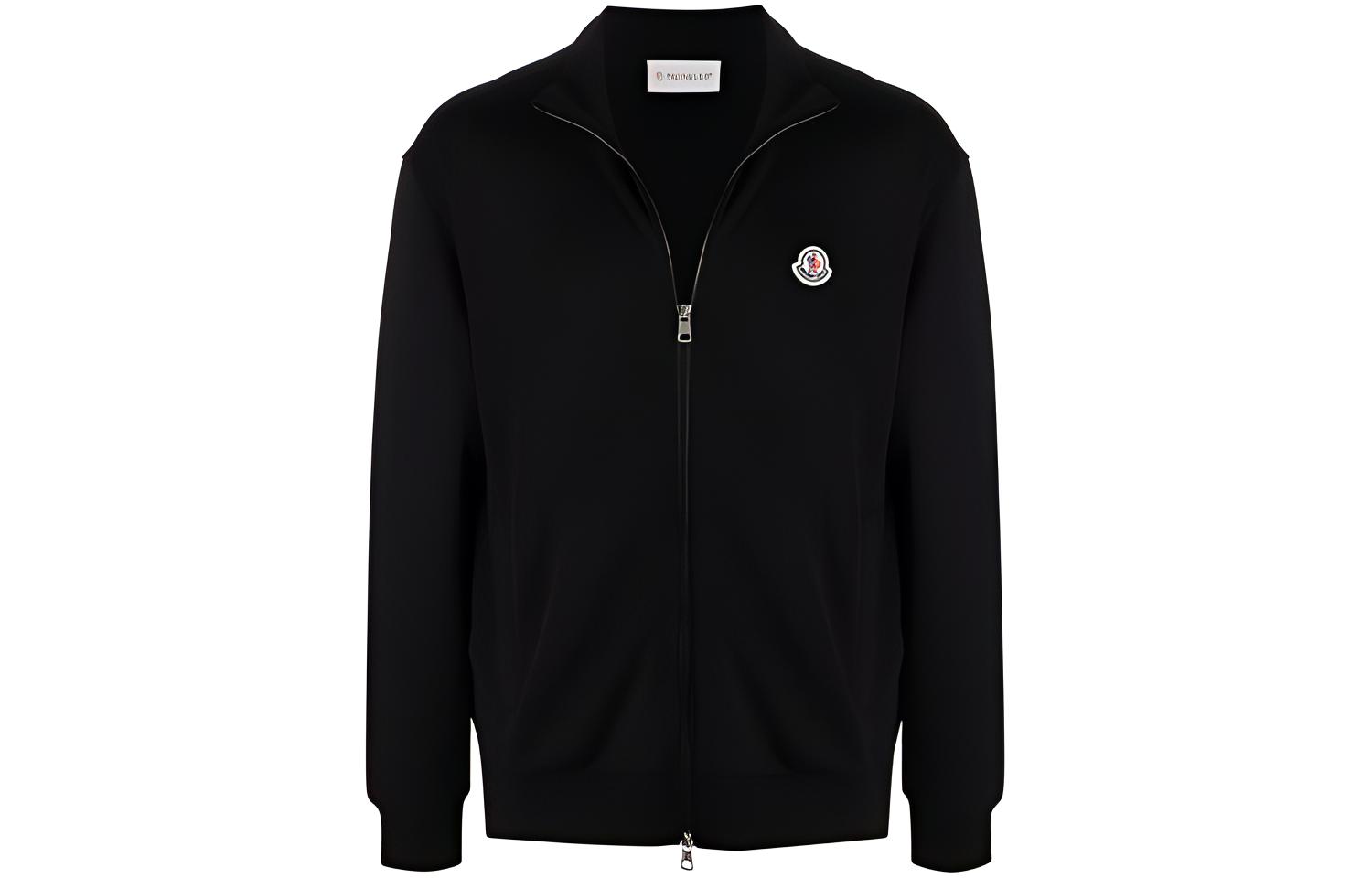 Moncler Solid Zip-Up Jacket Black G20918G00036809KR999
