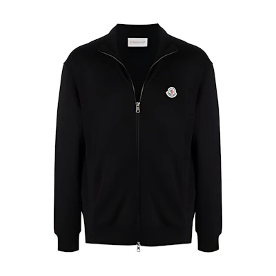 Moncler Solid Zip-Up Jacket Black G20918G00036809KR999
