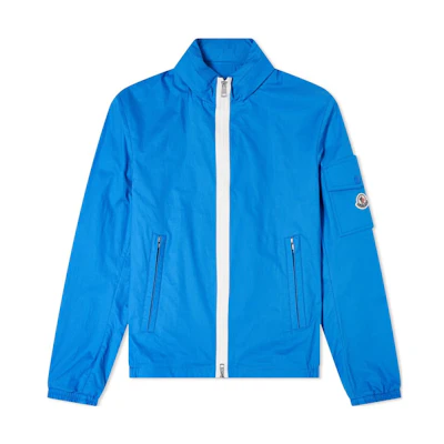 Moncler Solid Zip-Up Long Sleeve Jacket Blue G10911A7470054AYJ748